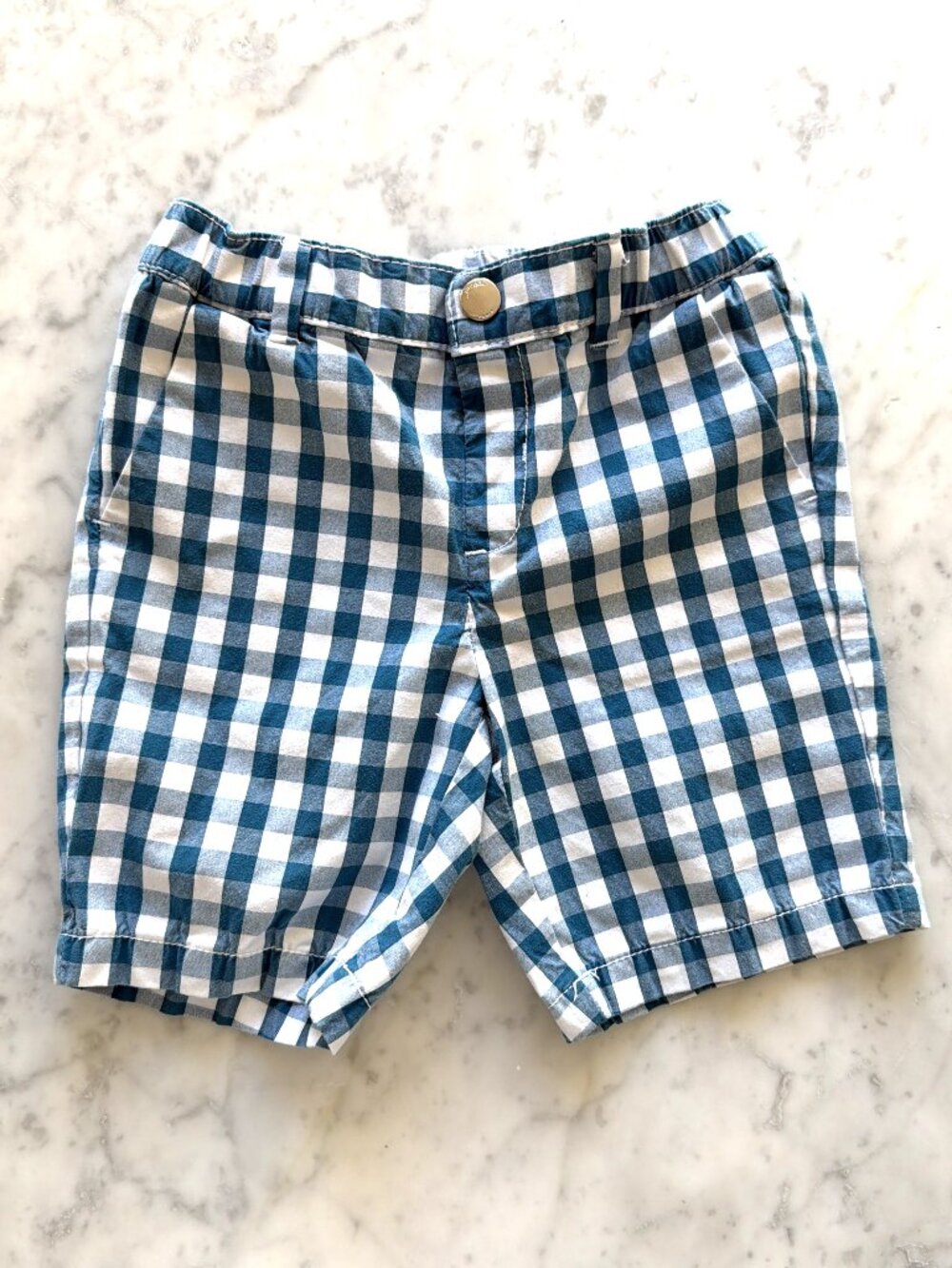 Janie & Jack Plaid Blue Shorts 2T